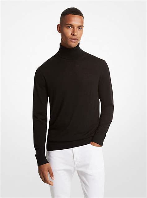 michael kors turtleneck mens|Merino Wool Turtleneck Sweater .